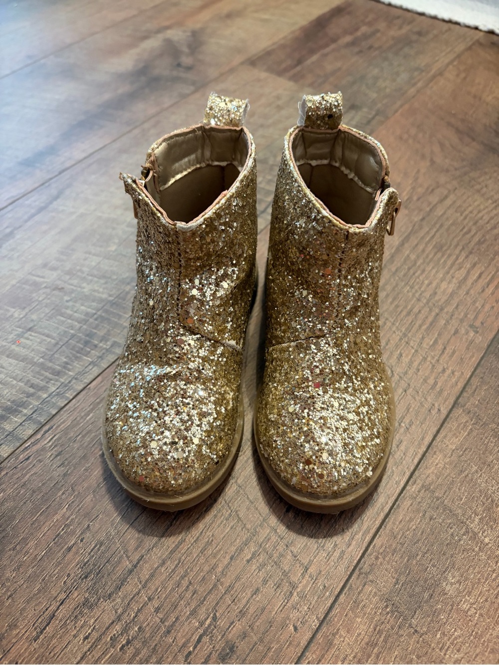 Gold boots